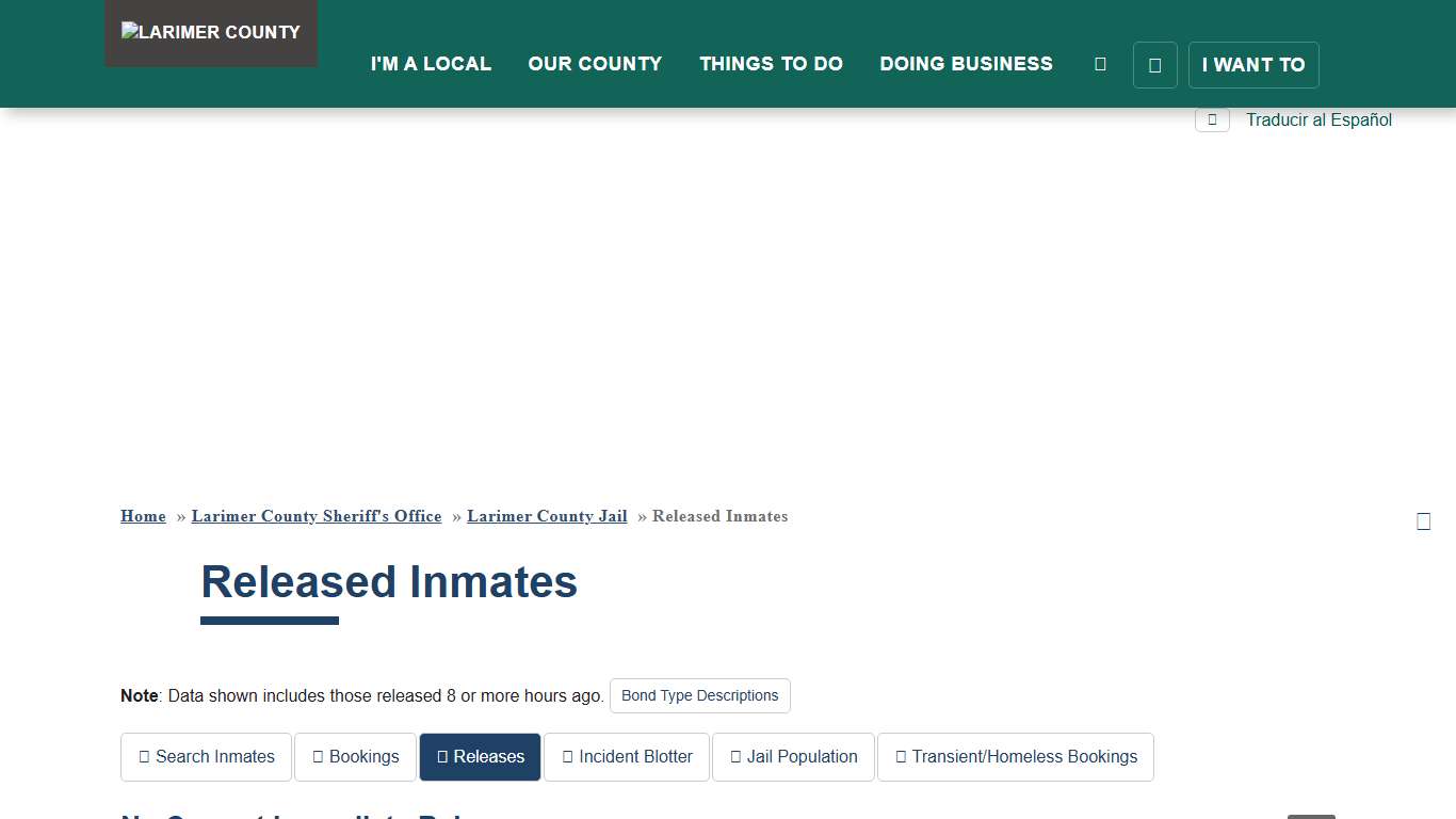 Released Inmates | Larimer County